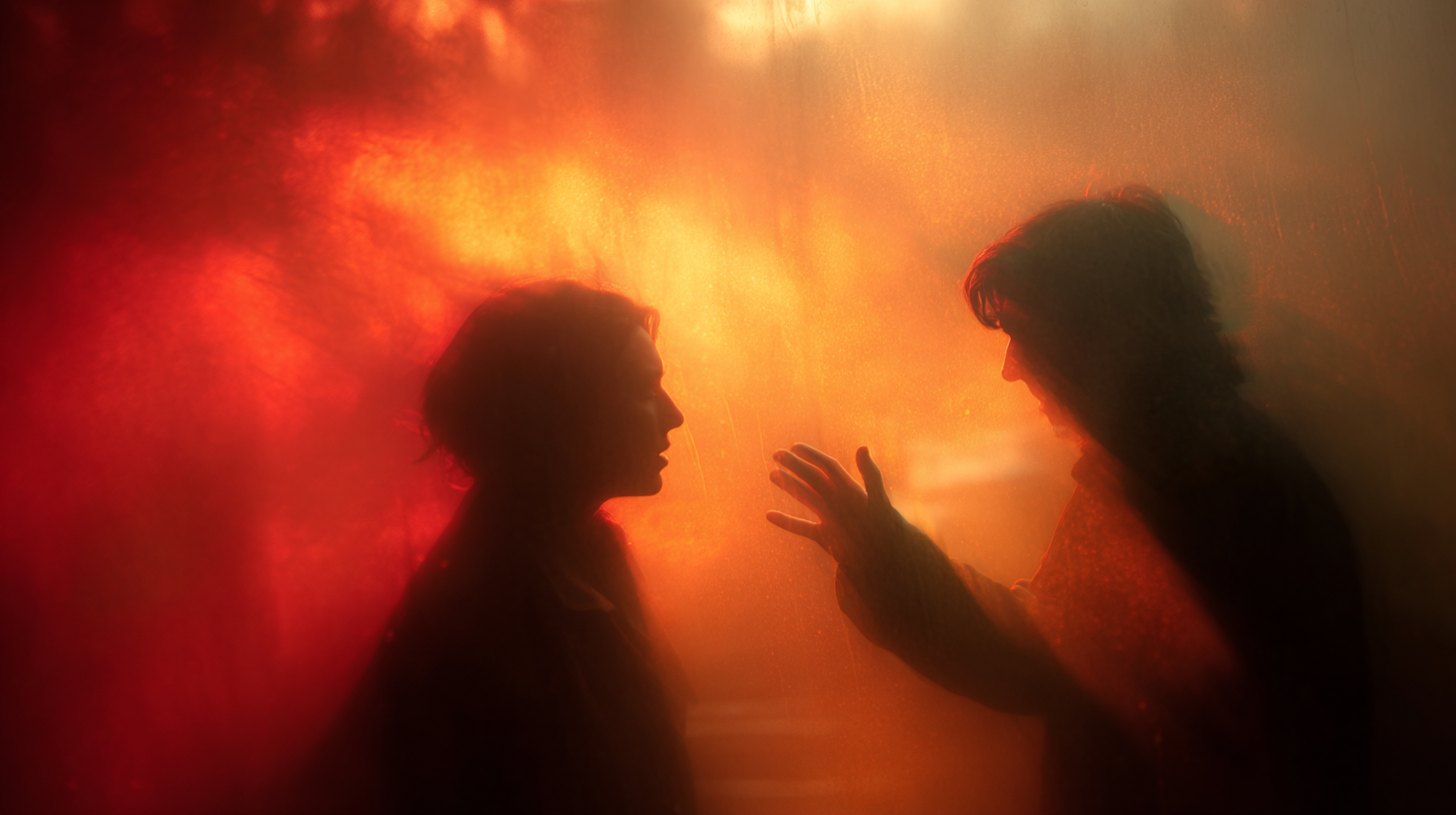 Dreamlike_romantic_scene_of_two_silhouettes_separated_by_a_wa_c4b44b76-f016-43c3-ae17-148e222affc6_0